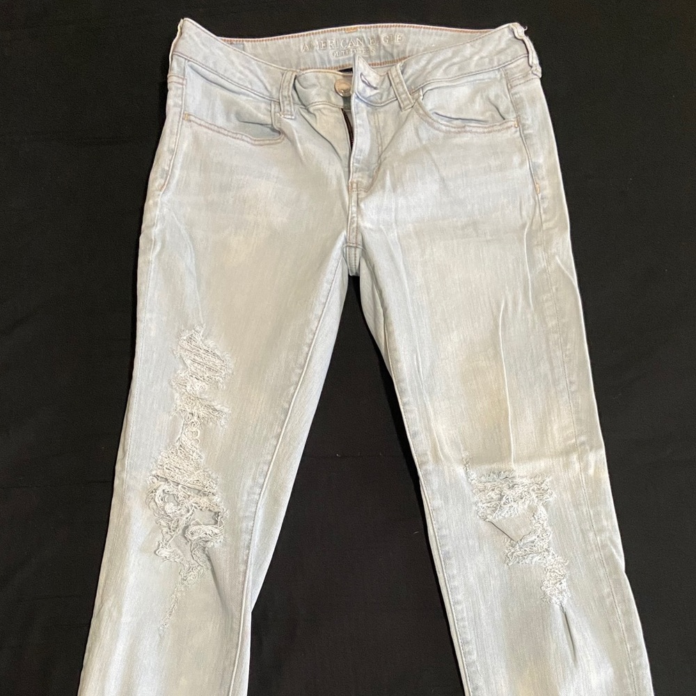 American Eagle - Light Wash, Ripped Jegging